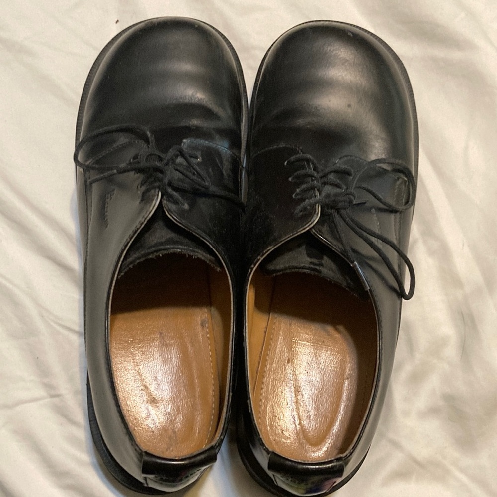 Doc Martens women’s size 10 boxy toed, chunky heeled shoe